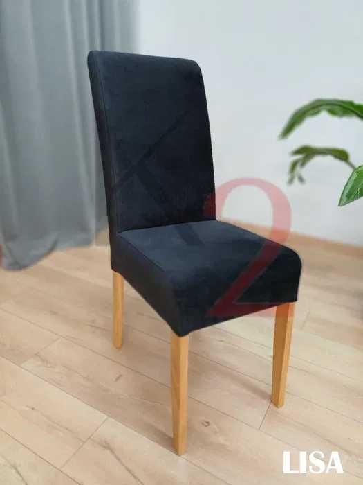 Krzesło DREWNIANE do jadalni, krzesła DĘBOWE tapicerowane, zmywalne