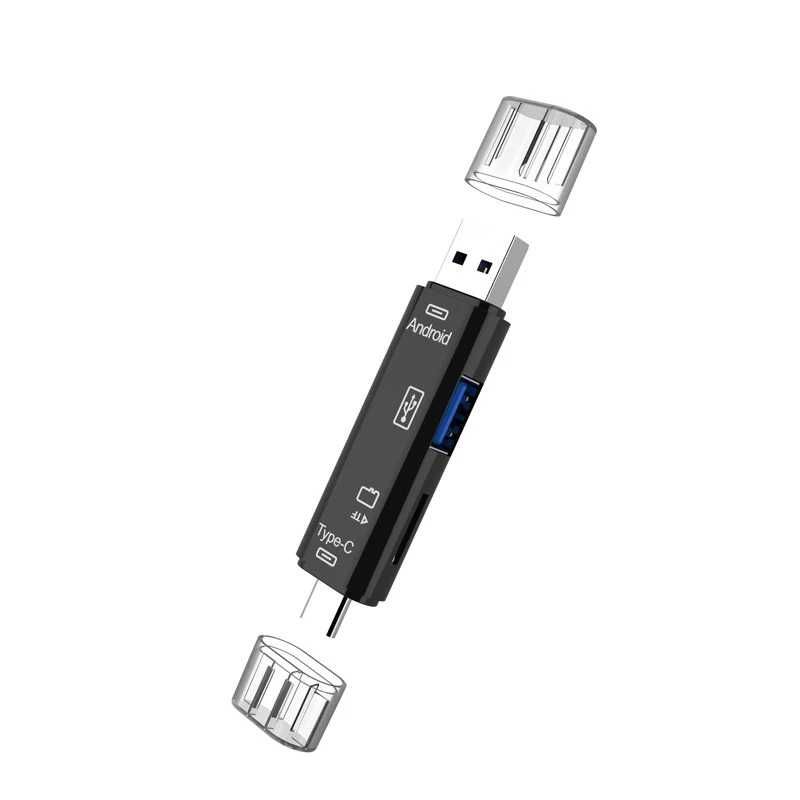 5 в 1 многофункциональный USB 2,0 Type C/Usb/Micro Usb/Tf/SD картридер