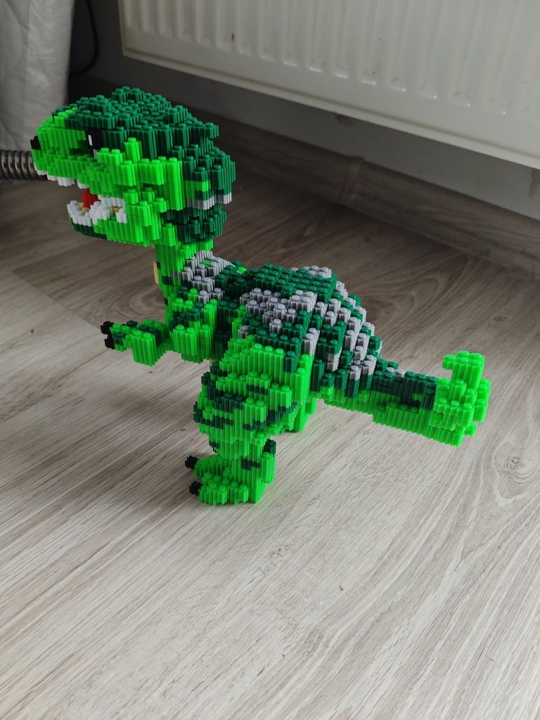 Dinozaury z klocków Tyranozaur do składania, ozdoba