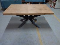 Stół LOFT / Industrialny rozkładany GWIAZDA PAJĄK 160-240 cm