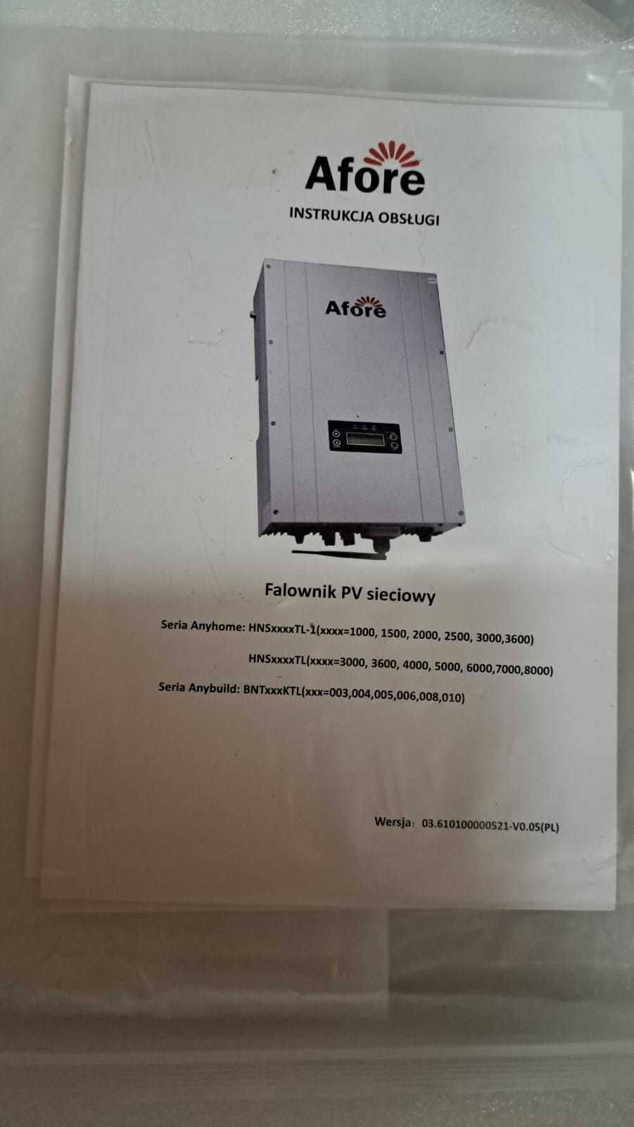 OKAZJA!! NOWY falownik/inwerter AFORE BNT003KTL 3 fazowy WiFi