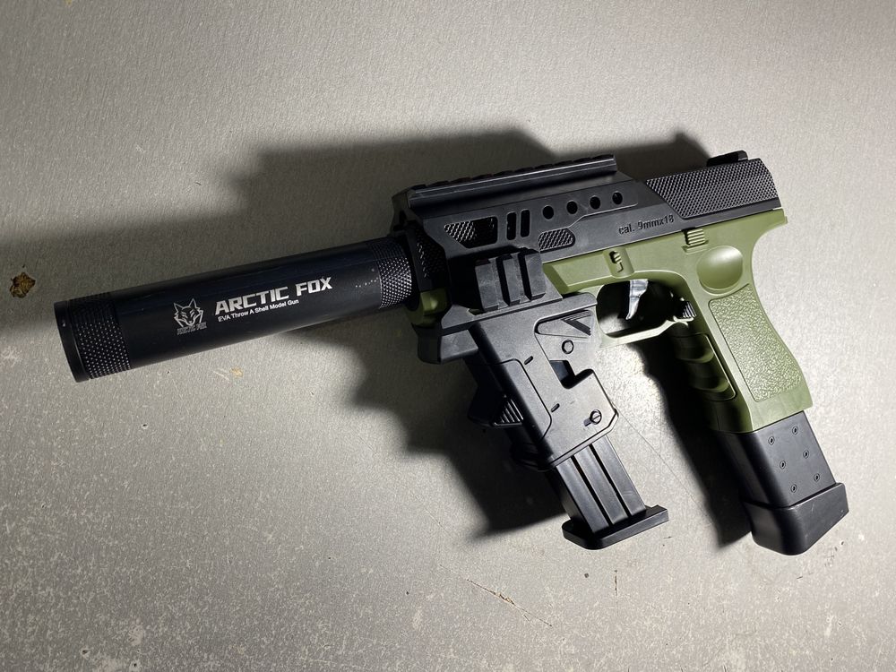 Glock + обвіс FUB Tactical\гільзи і резинові набої