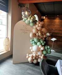 Ścianka, girlanda balonowa, balony, dekoracje - urodziny/chrzest/ślub
