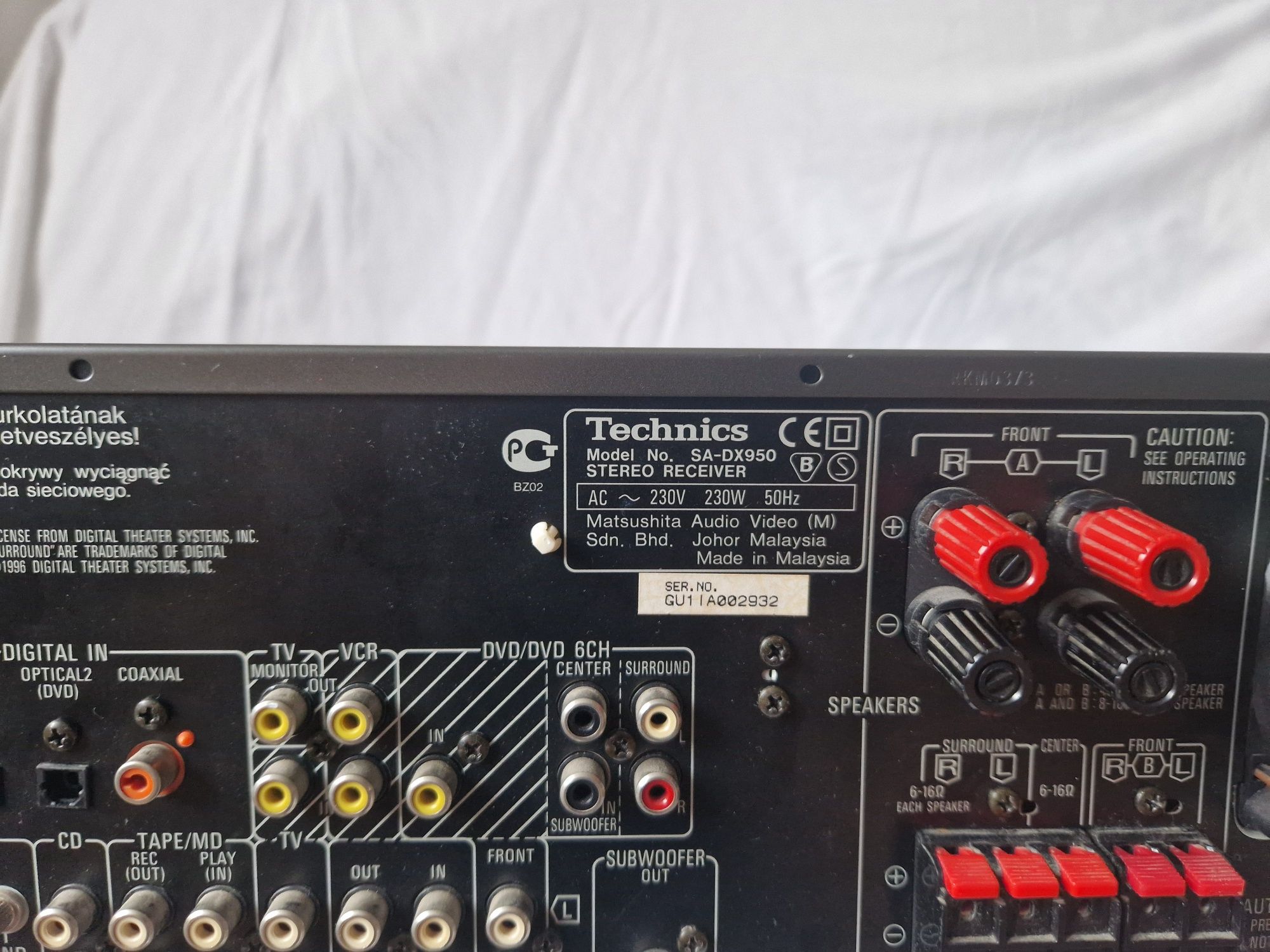 Amplituner technics sa dx 950