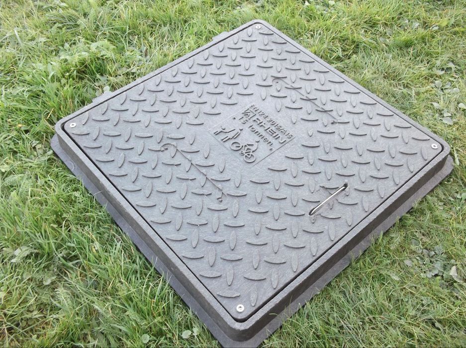 Włazy ogrodowy, kanalizacijna, pokrywa studnia,  do szambo, polimerowy