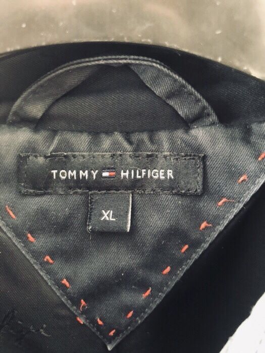 TOMMY HILFIGER Trencz rozmiar L granatowy!