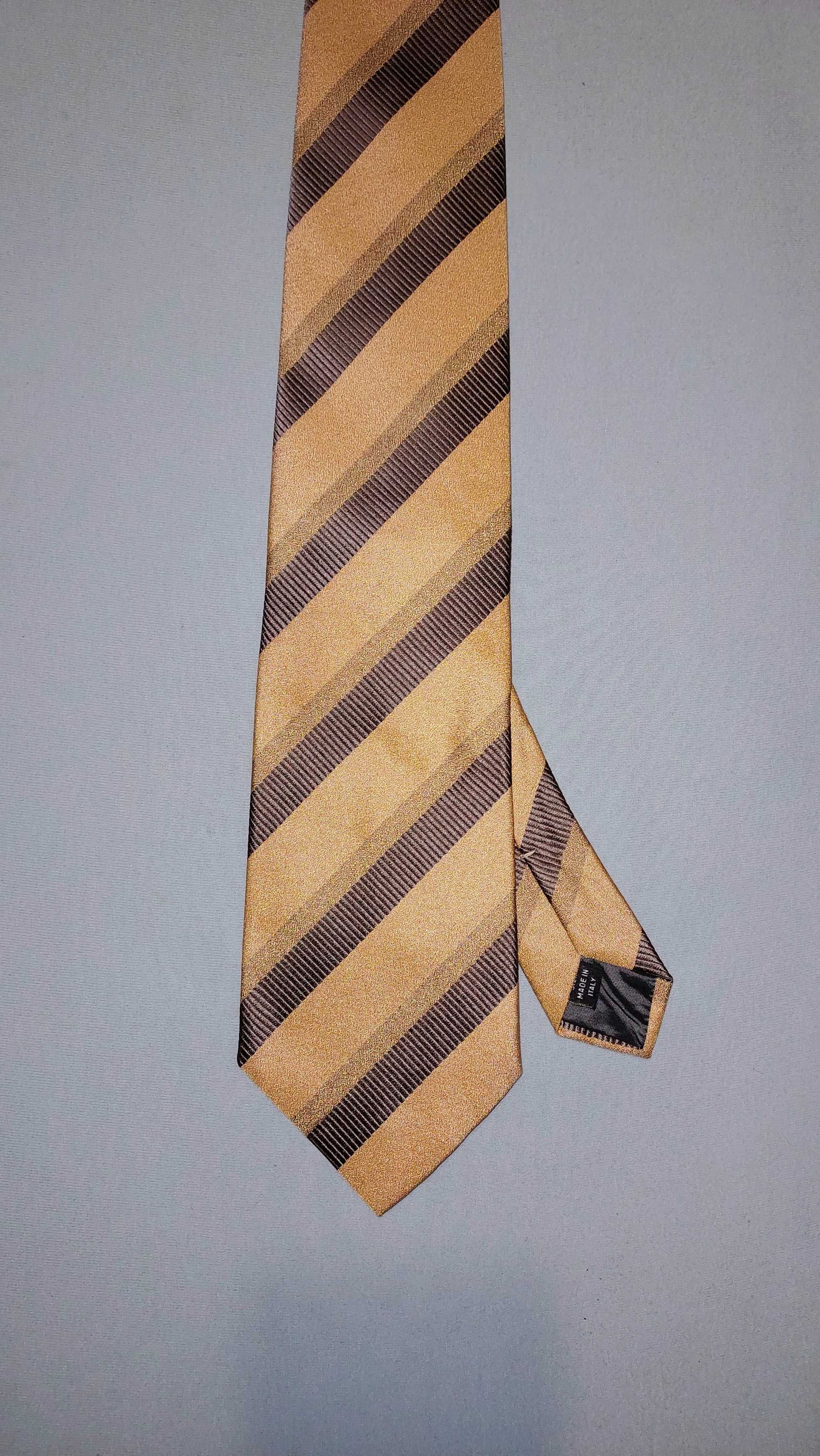 галстук Gianfranco Ferre Цвет ЗОЛОТА Made in Italy 100% шелк GF Ferre