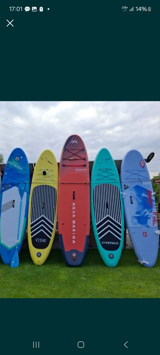 Deska sup 330cm 180kg całe komplety z siedziskiem  nowe z gwarancja