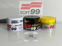 Cera Soft99 (White Cleaner, Dark & Black,  Hanneri Wax) Carnauba