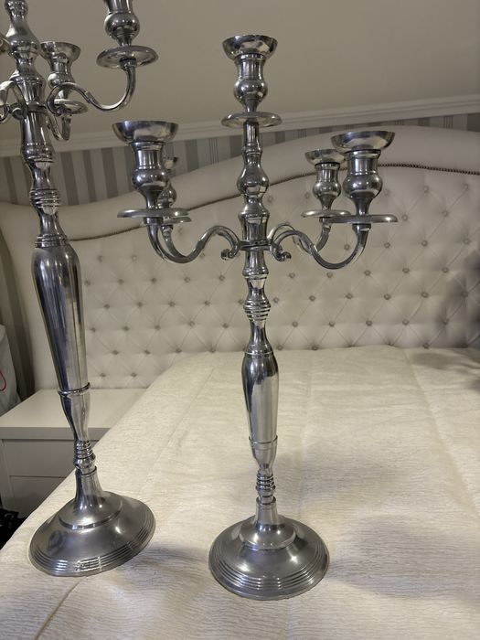 Par de castiçais em inox