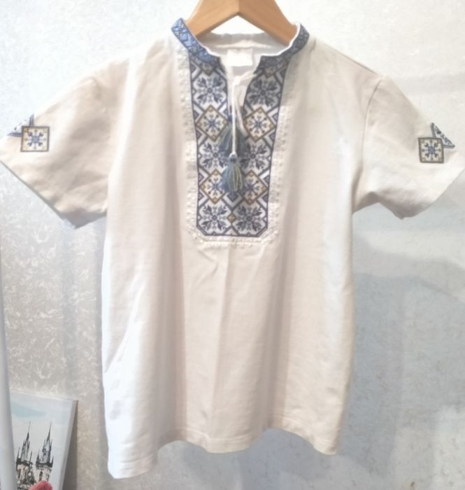 Вишиванка з коротким рукавом для хлопчика