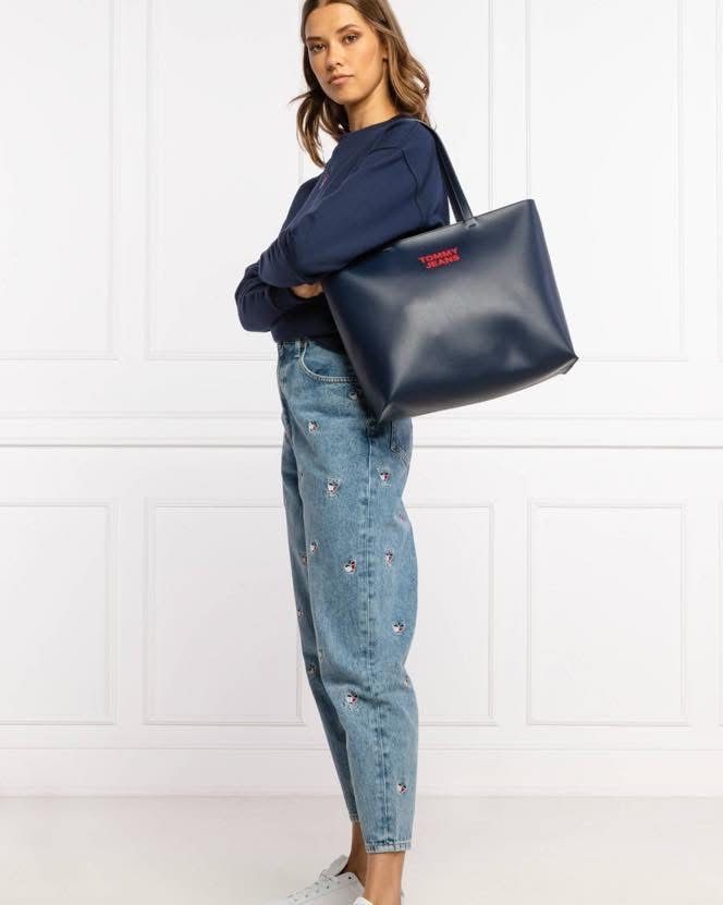 TOMMY JEANS  Torebka shopperka Essemtial Pu Tote