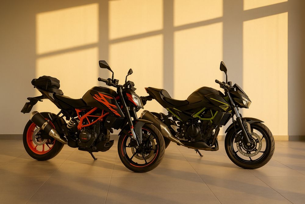 KTM Kawasaki Wynajem motocykli 125 na Kat. B