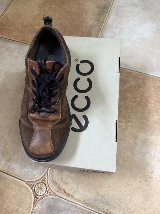 Чоловічі ботінки Ecco з натурального замшу і шкіри