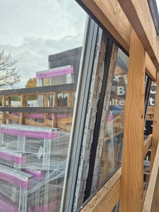 Okno tarasowe PCV 1960x2240 antracyt lewe niemal nowe z demontażu