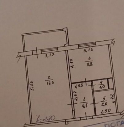 Продам 1к.квартиру м.Обухів р-н Автошкола