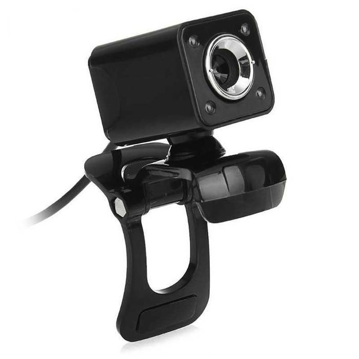 Webcam HD com Microfone para Computador com 4 LED - USB 2.0