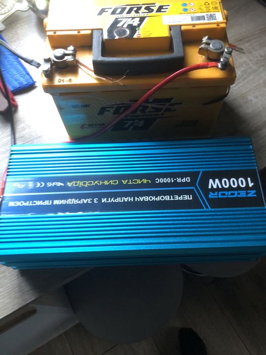 Перетворювач 12/220 ДБЖ Своя електроенергія 220 чистий синус 1000 ват