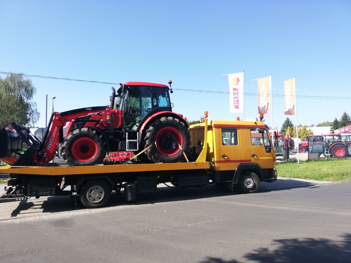 Laweta Transport TUSZYN Koparko Ładowarki Wózek niskopodwozie Traktor