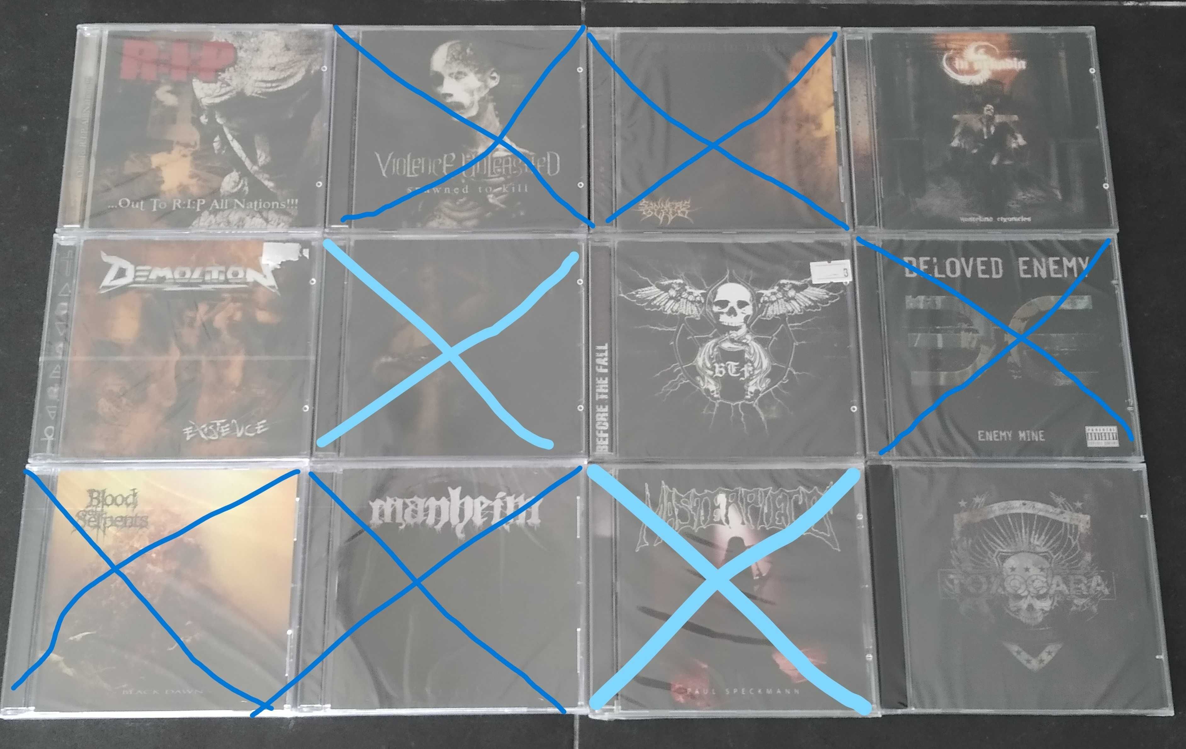 72 CDs de Death, Thrash, Black Metal (maioria novos)