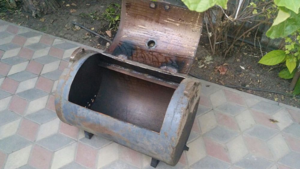 Мангал барбекю из бочки