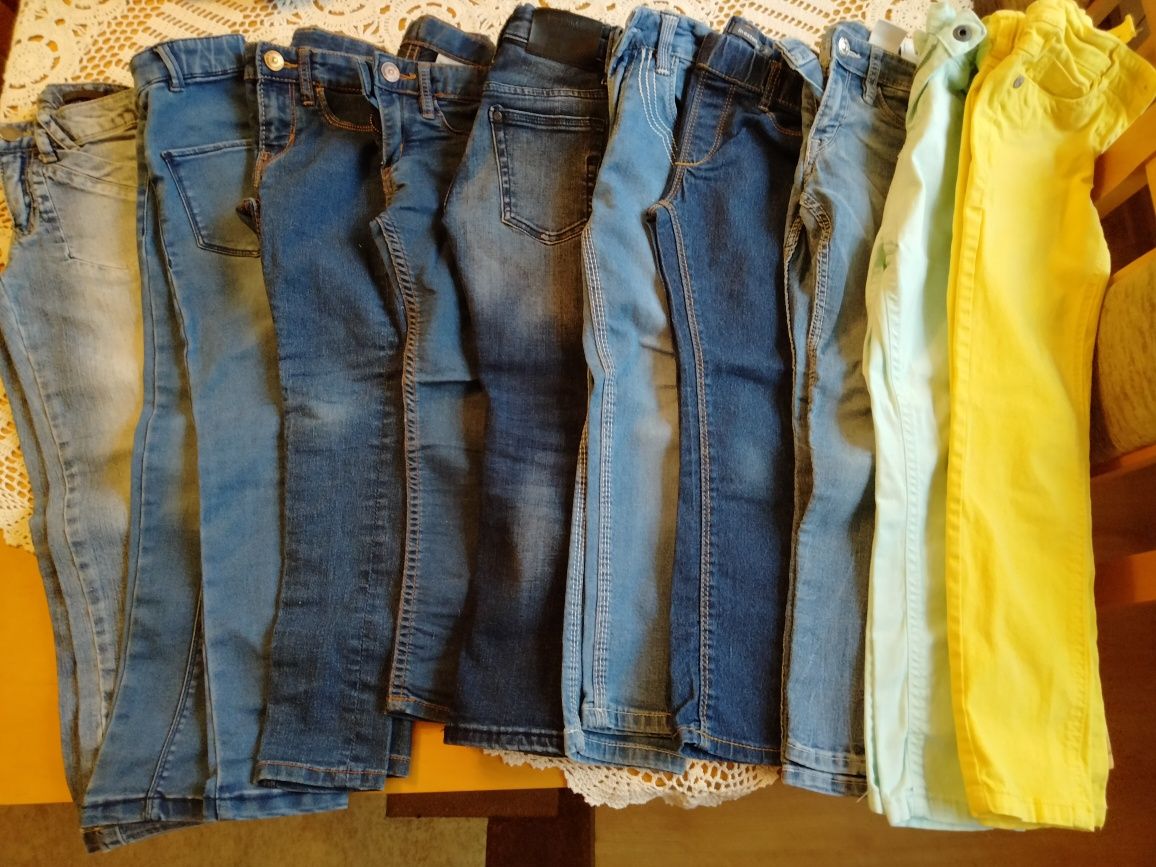Spodnie jeansy 104-122