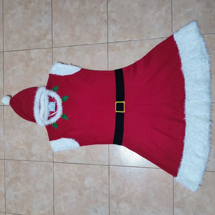 Новорічна в'язана сукня карнавальний костюм помічниця санти гном