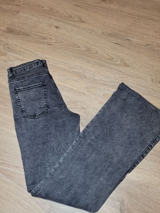 Джинсы подростковые серые