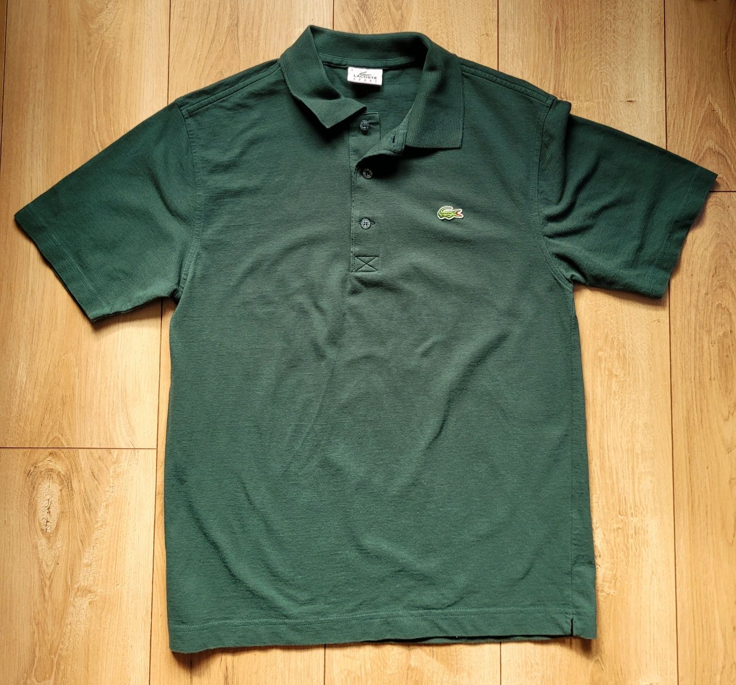 Koszulka męska polo butelkowa zieleń Lacoste  roz S