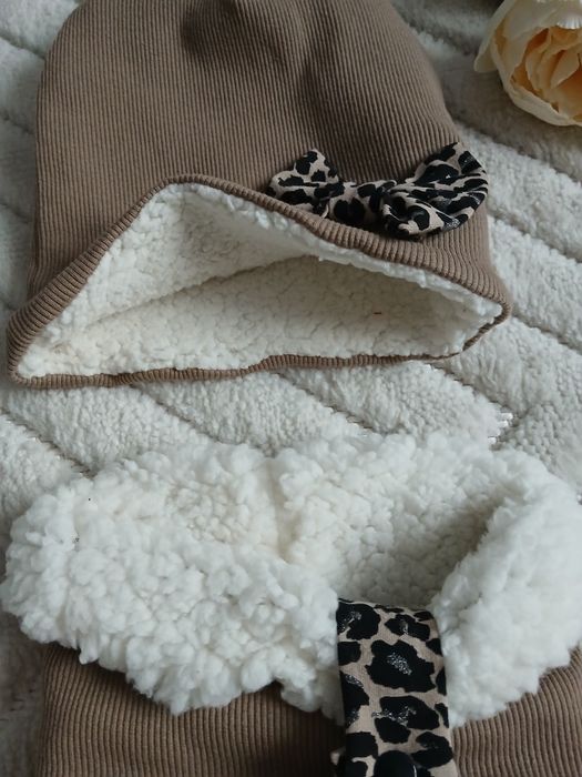 Czapka z kominem handmade