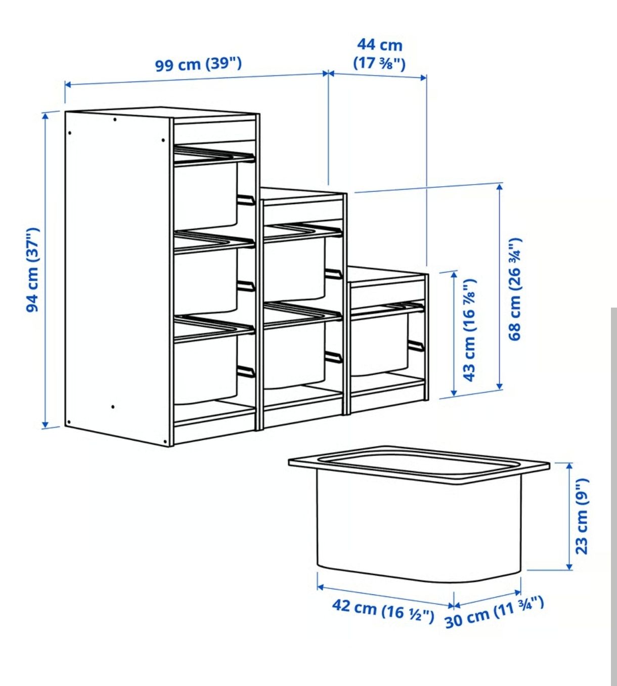 Sistema de prateleiras Trofast IKEA