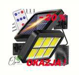 Zestaw 2 x MOCNA Lampa uliczna DUŻA Solarna LED 250 W Lampki OGRODOWE