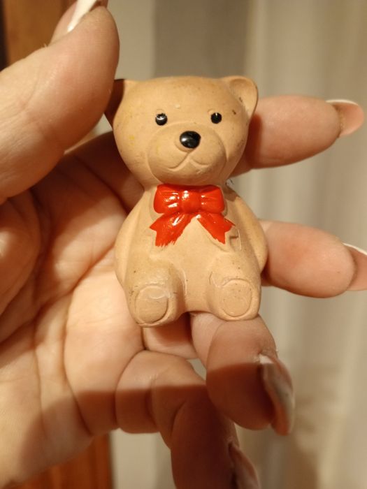 Ceramiczny miś dla ozdoby