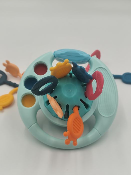 Interaktywna grzechotka sensoryczna niedźwiadek Finger Toys stan b.dob