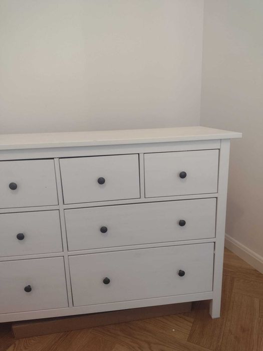 IKEA HEMNES Komoda, 8 szuflad, biała bejca, 160x96 SPRZEDAM