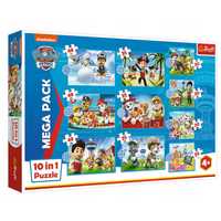 Puzzle Trefl 96001 Psi Patrol 10 w 1 Niezawodna drużyna Psiego Patrolu