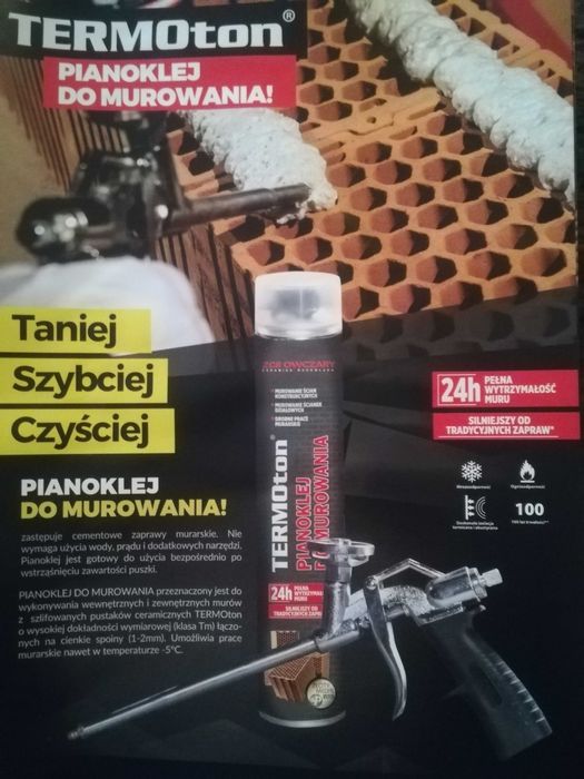 Pustak ceramiczny Termoton p+w25 klej w cenie z dostawą typ Porotherm