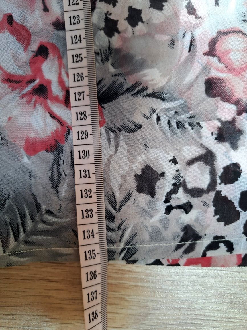 Sukienka szyfonowa maxi długa w kwiaty Only