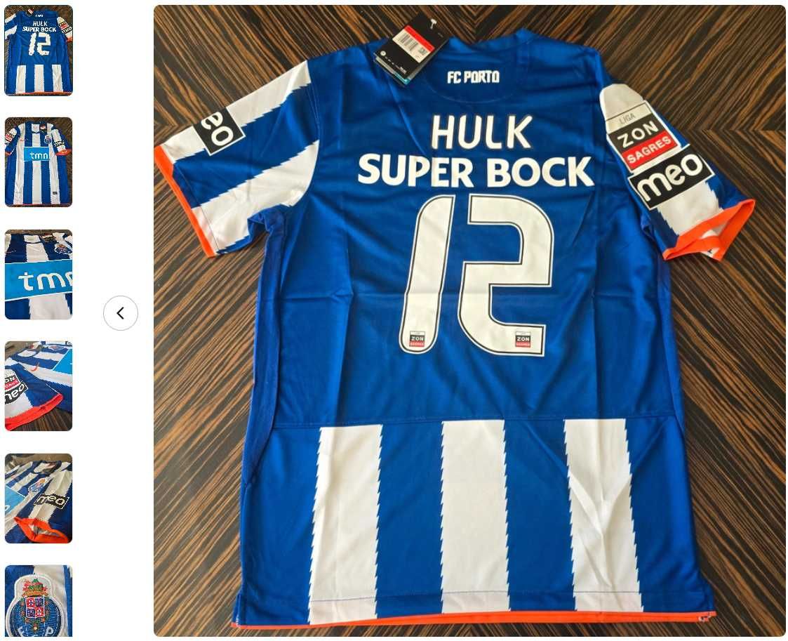 Camisola FC Porto 2010/2011 - Hulk #12 - TAMANHO M OU L