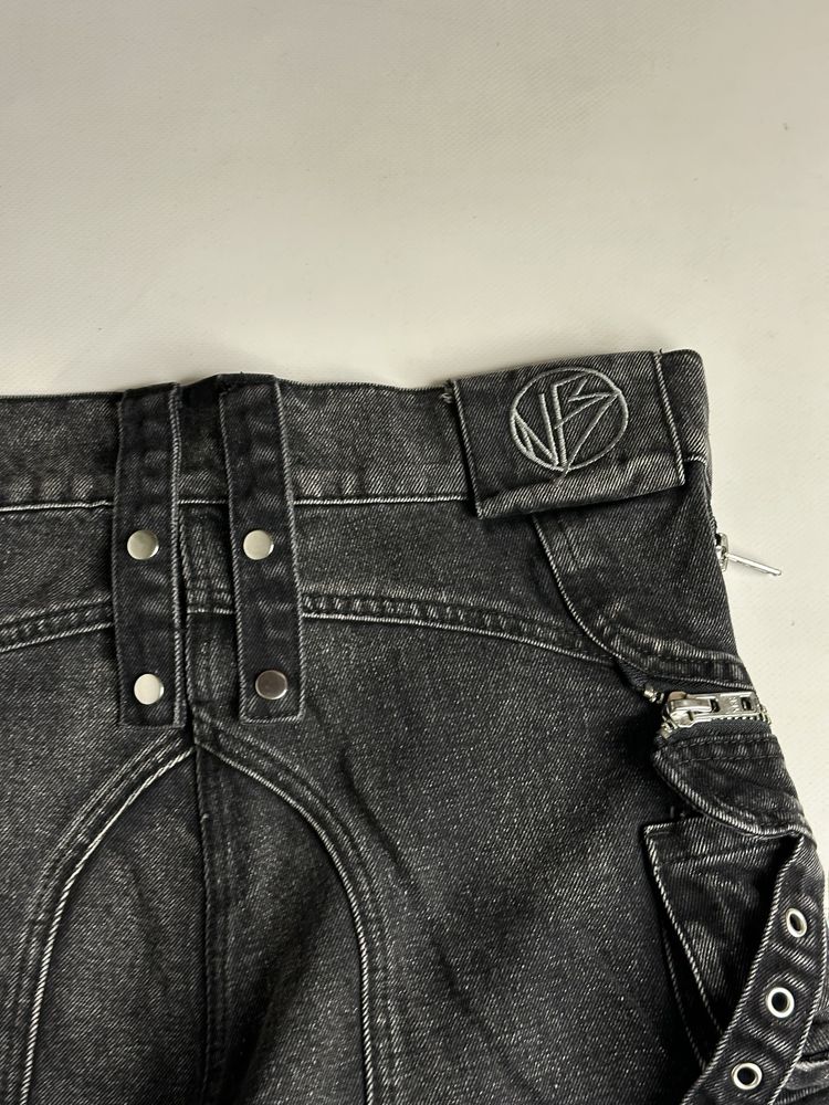 NFS NO FAITH STUDIOS tripp nyc archive custom baggy faded джинси сірі