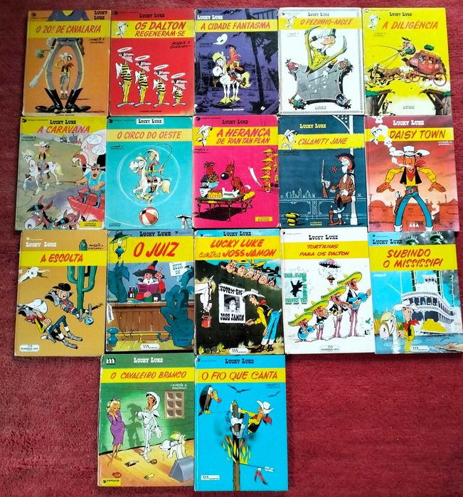 BD Lucky Luke Capa Dura 18 livros + 3 Capa Mole
