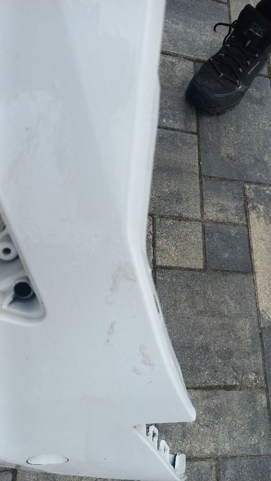 Audi a6 c7 lift 14-18 zderzak przód przedni bialy ly9c