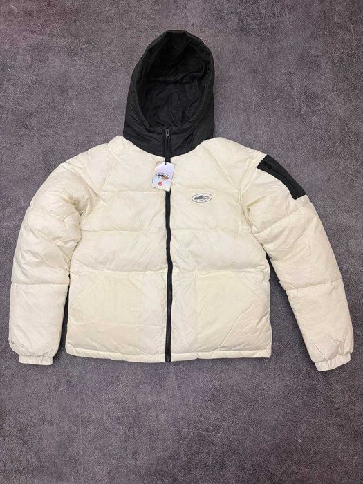 (БЕЗ ПЕРЕДОПЛАТИ)Corteiz Puffer Jacket біла куртка пуховик кортез