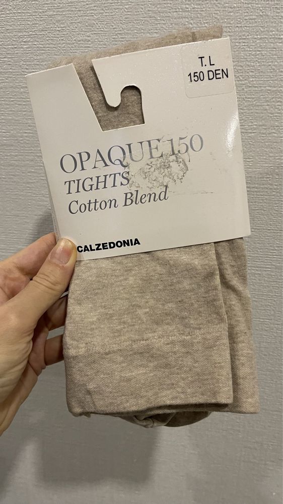 Знижка! Колготки колготи оригінал calzedonia cotton blend 150 den l