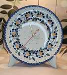*Zegar ceramiczny ścienny RU 25 cm cichy ceramika Bolesławiec