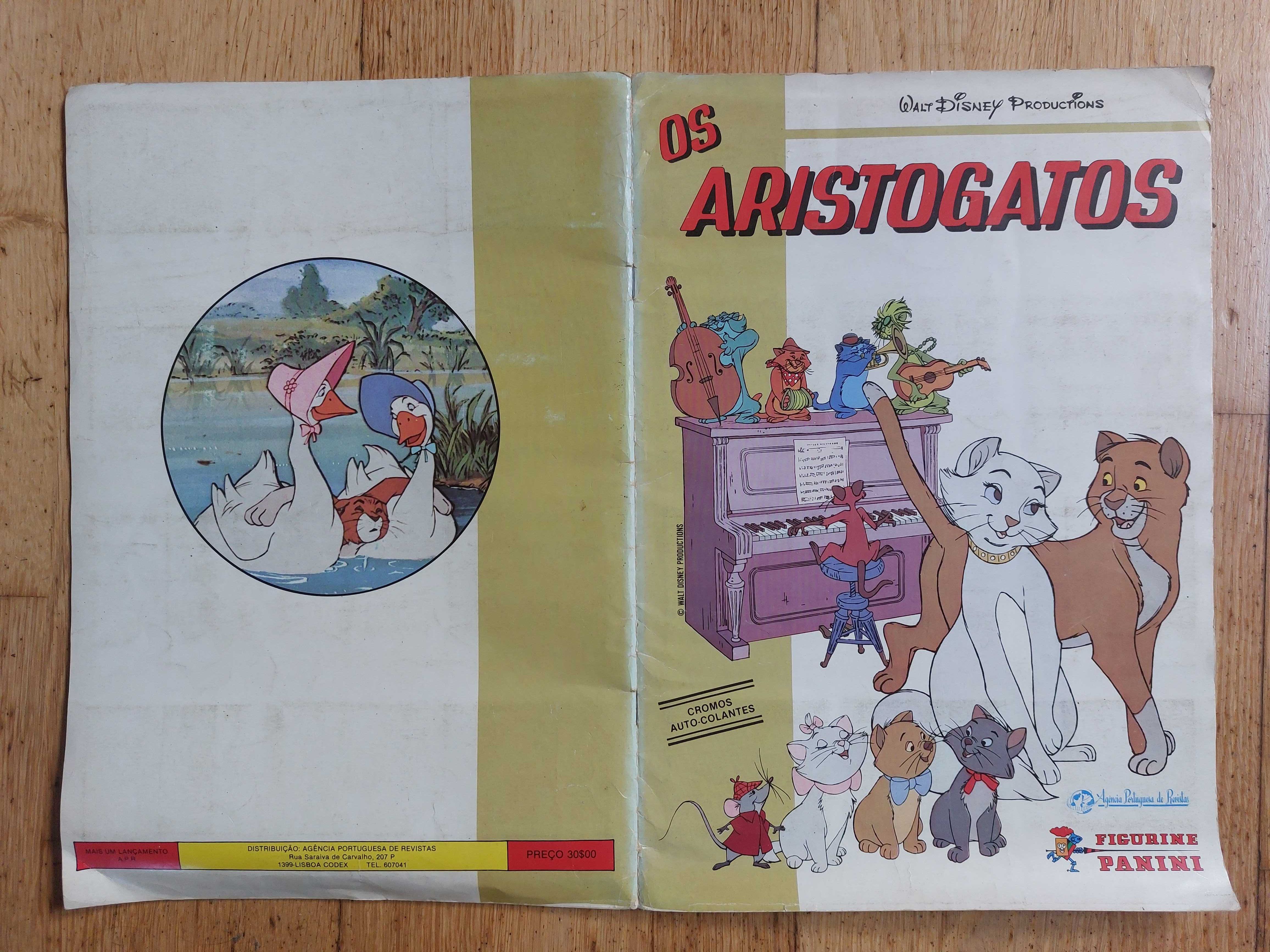 Caderneta de cromos Os Aristogatos - Completa