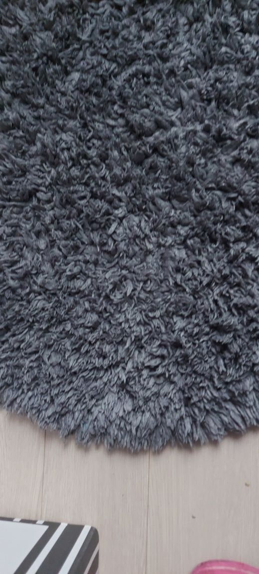 Dywanik łazienkowy GoodHome Sedna okrągły 70 cm antracyt