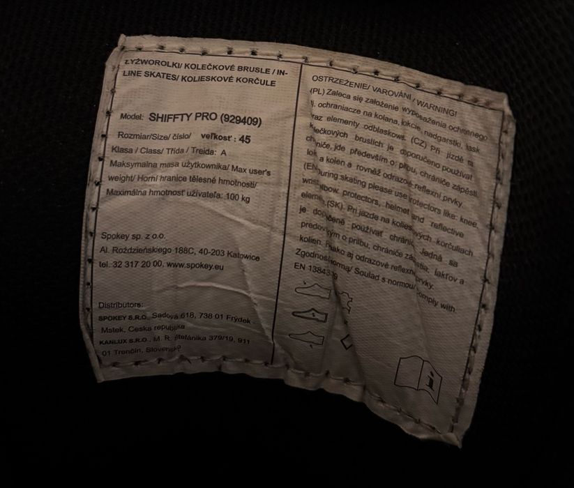 Rolki męskie Spokey rozmiar 45