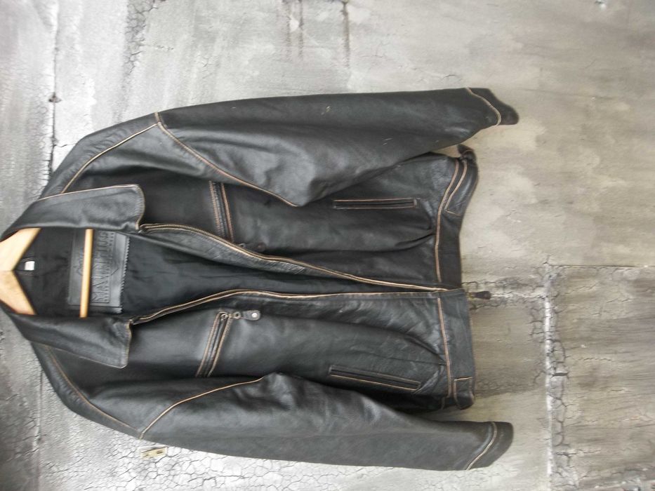 Брендовая, кожаная куртка. р. 56. идеал.