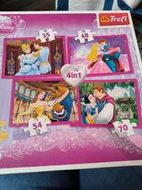 Puzzle 4w1 księżniczki
